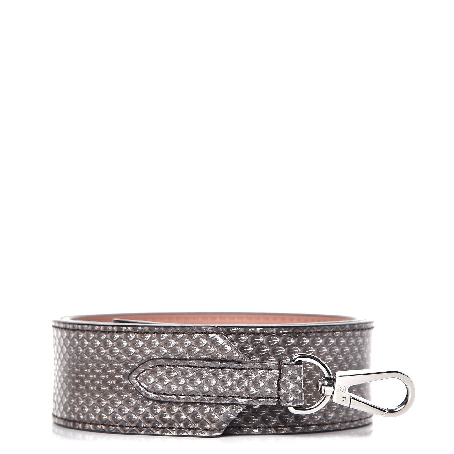 Python Calf Bandouliere Shoulder Strap Natural