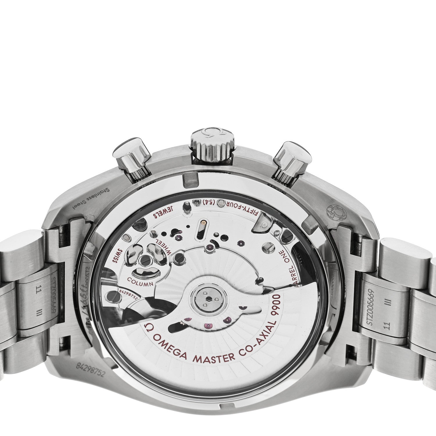 Omega Stainless Steel 44mm Speedmaster Racing Co-Axial Master Chronometer Chronograph Automatic Watch White 329.30.44.51.04.001 4 of 5