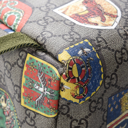 Gucci GG Supreme Monogram Children's Crests Backpack Green 14 of 14