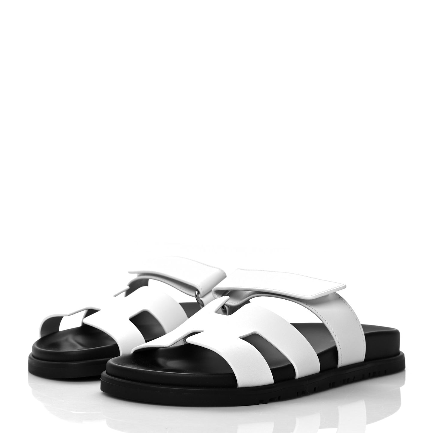 Calfskin Womens Chypre Sandals 38 White