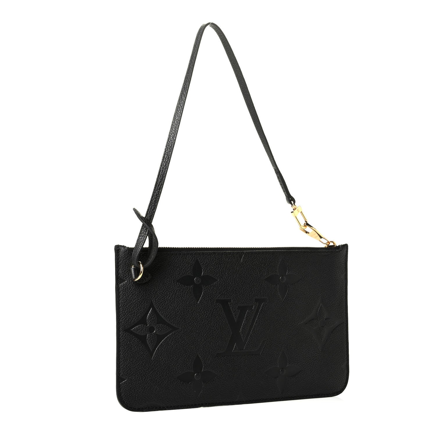 Louis Vuitton Empreinte Monogram Giant Neverfull MM Pochette Black 2 of 5