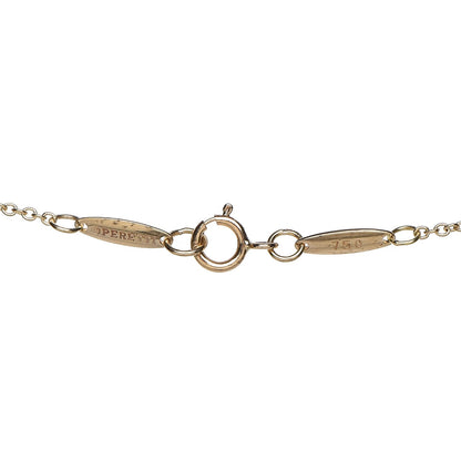 Tiffany 18K Yellow Gold 9mm Elsa Peretti Bean Pendant Necklace 4 of 5