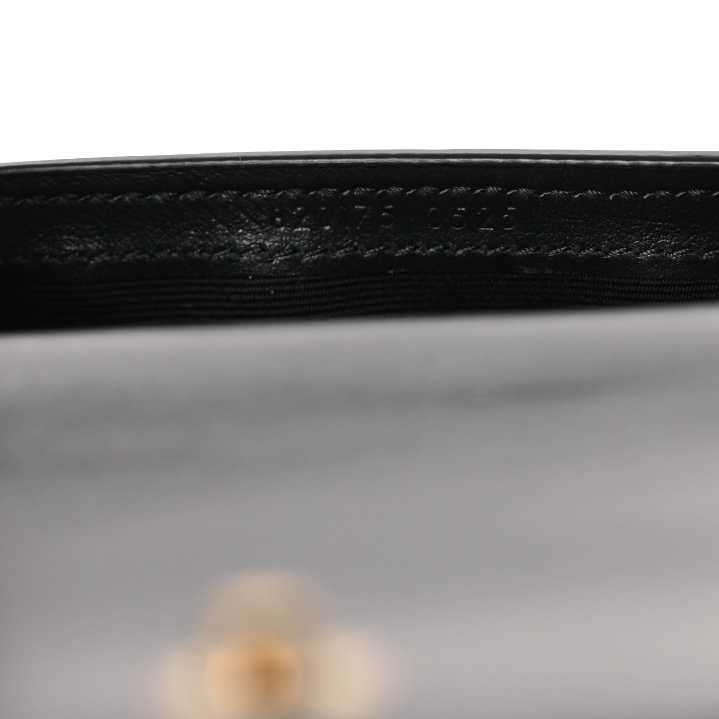Crocodile Embossed Monogram Phone Holder Crossbody Black