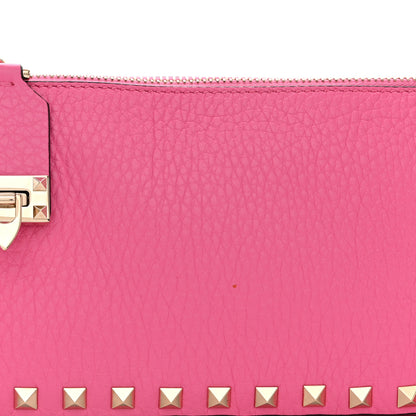 Valentino Garavani Pebbled Calfskin Small Rockstud Flip Lock Shoulder Bag Dawn Pink 7 of 10