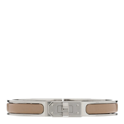 Hermes Enamel Mini Clic Kelly Bracelet PM Marron Glace 2 of 8