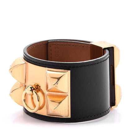Hermes Box Collier De Chien CDC Bracelet S Black 1 of 7