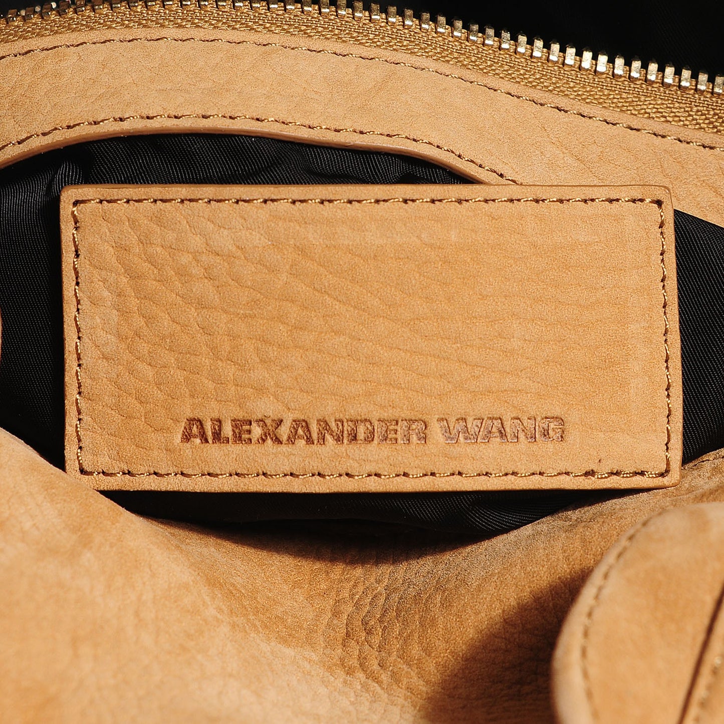 Tumbled Nubuck Rocco Ginger Pale Gold Hardware