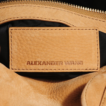 Alexander Wang Tumbled Nubuck Rocco Ginger Pale Gold Hardware 6 of 10