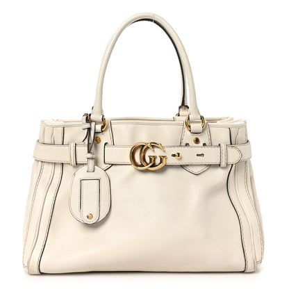 Gucci Calfskin Medium GG Running Tote White 1 of 11