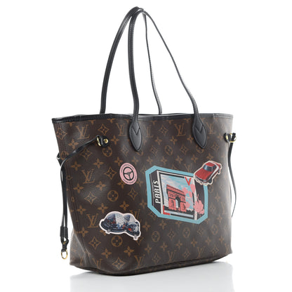Louis Vuitton Monogram World Tour Neverfull MM 4 of 17
