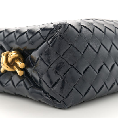 Bottega Veneta Polished Nappa Intrecciato Knot Small Loop Camera Bag Space 8 of 9