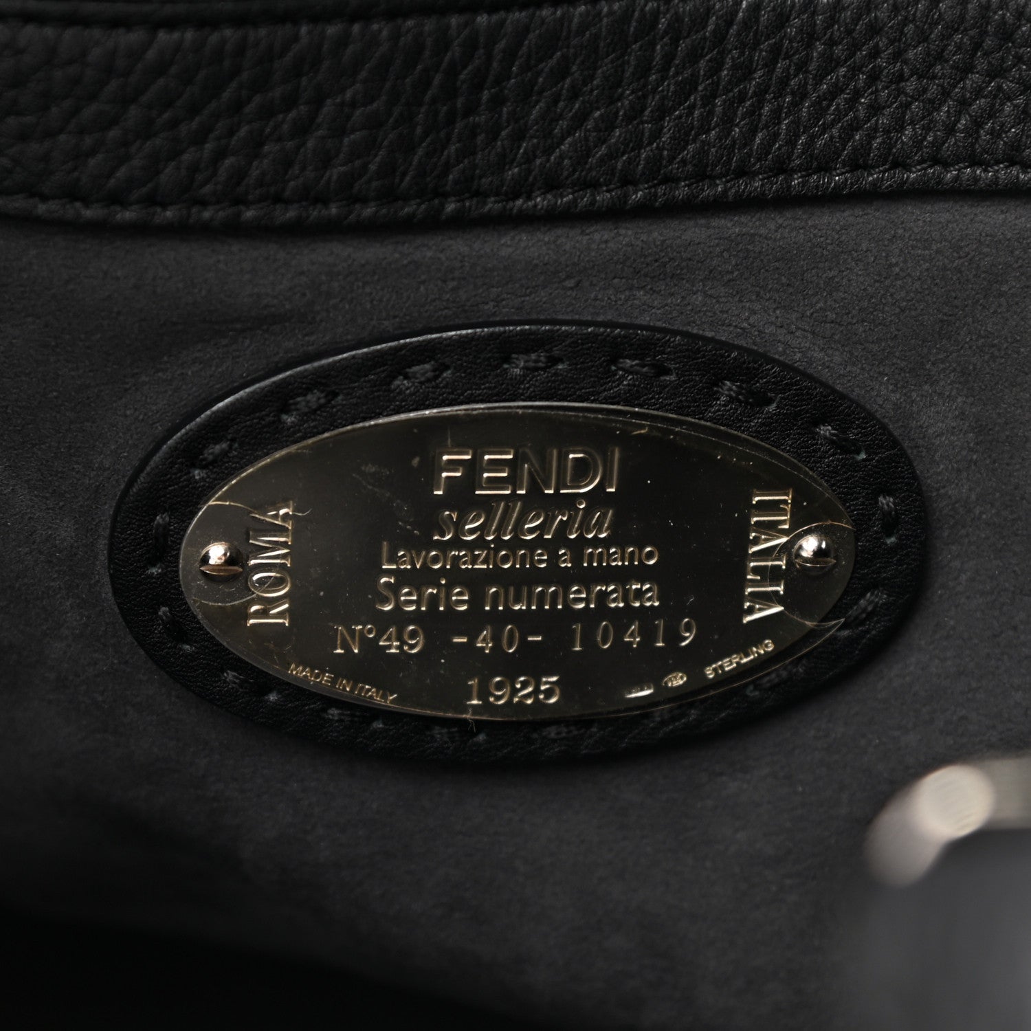 Fendi Cuoio Romano Selleria Large Anna Bucket Bag Black 5 of 14