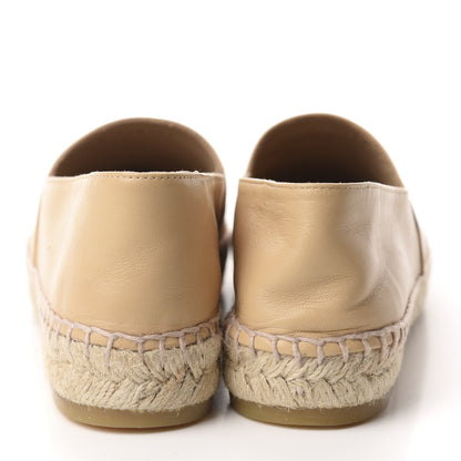 Chanel Lambskin CC Espadrilles 37 Beige Black 5 of 11