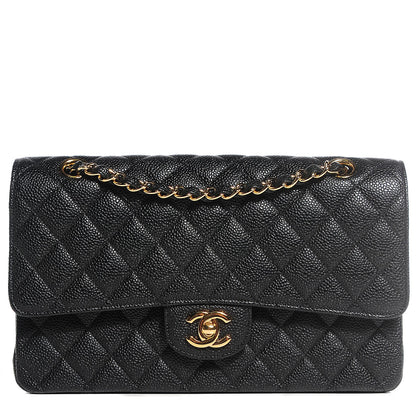 Chanel Caviar Quilted Medium Double Flap Black 1 of 8