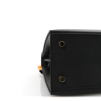 Hermes Epsom Kelly Sellier 25 Black 8 of 10