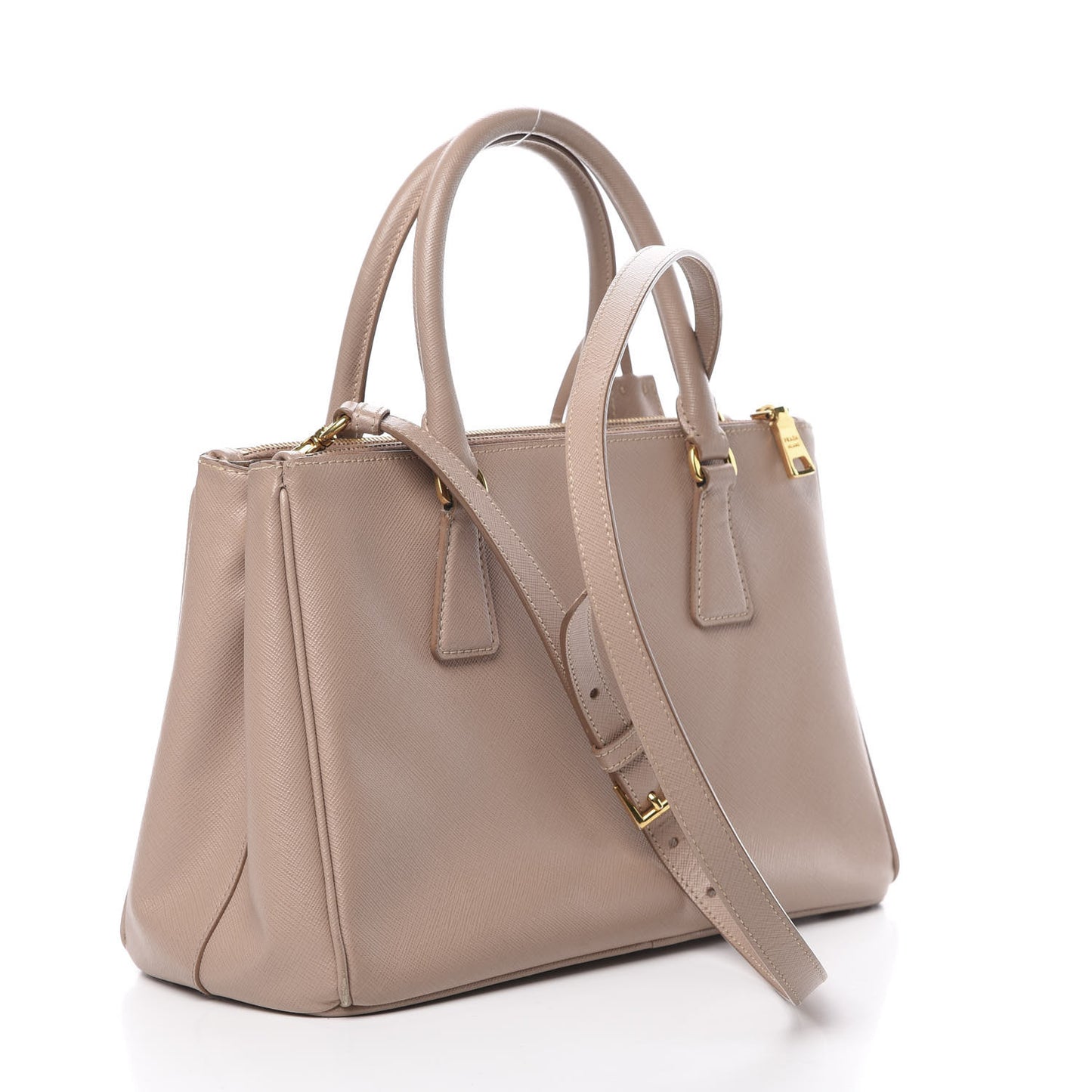 Saffiano Small Galleria Double Zip Tote Cammeo