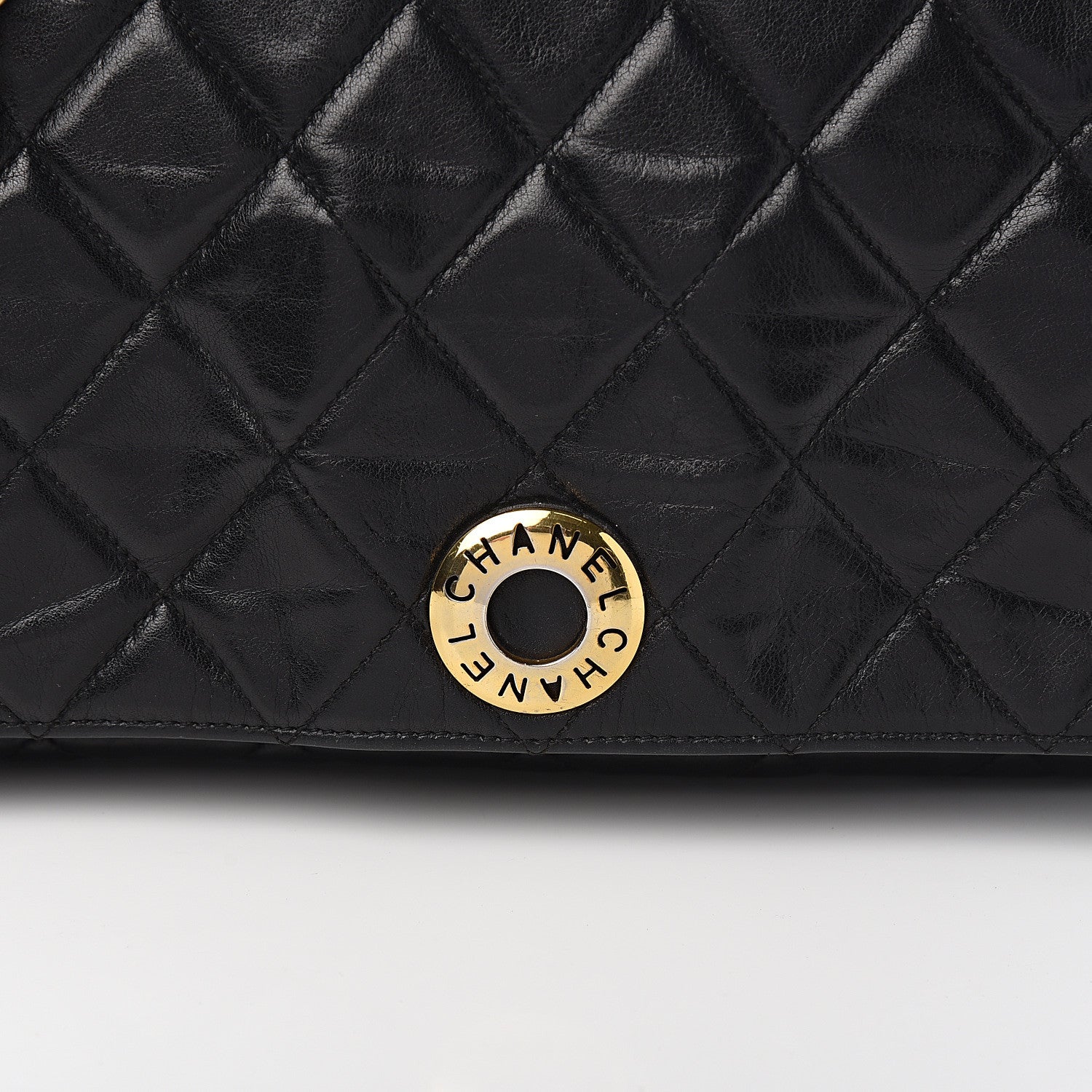 Chanel Lambskin Quilted Medium Single Flap Black 10 of 10