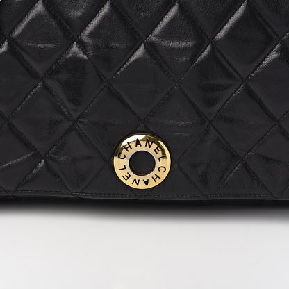 Chanel Lambskin Quilted Medium Single Flap Black 10 of 10
