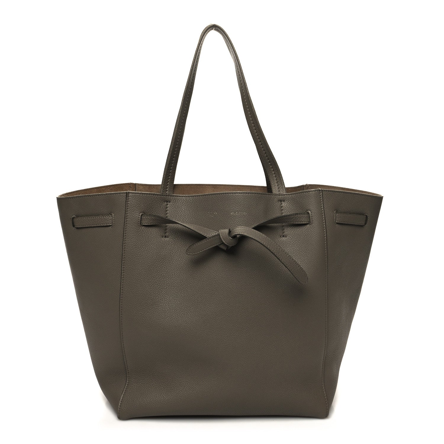 Celine Soft Grained Calfskin Small Belt Cabas Phantom Taupe 1 of 9