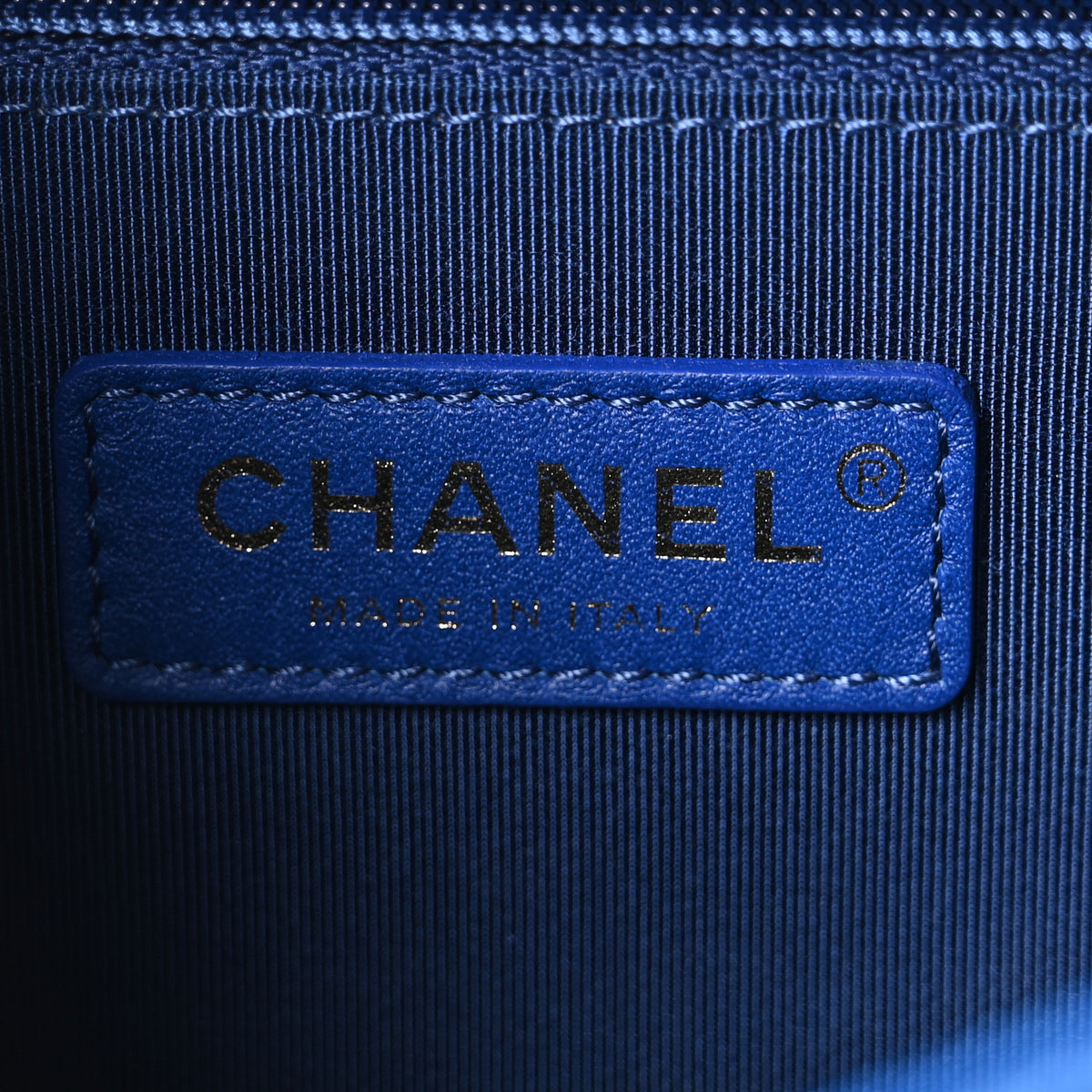 Caviar Quilted Small Sunset On The Sea Flap Blue