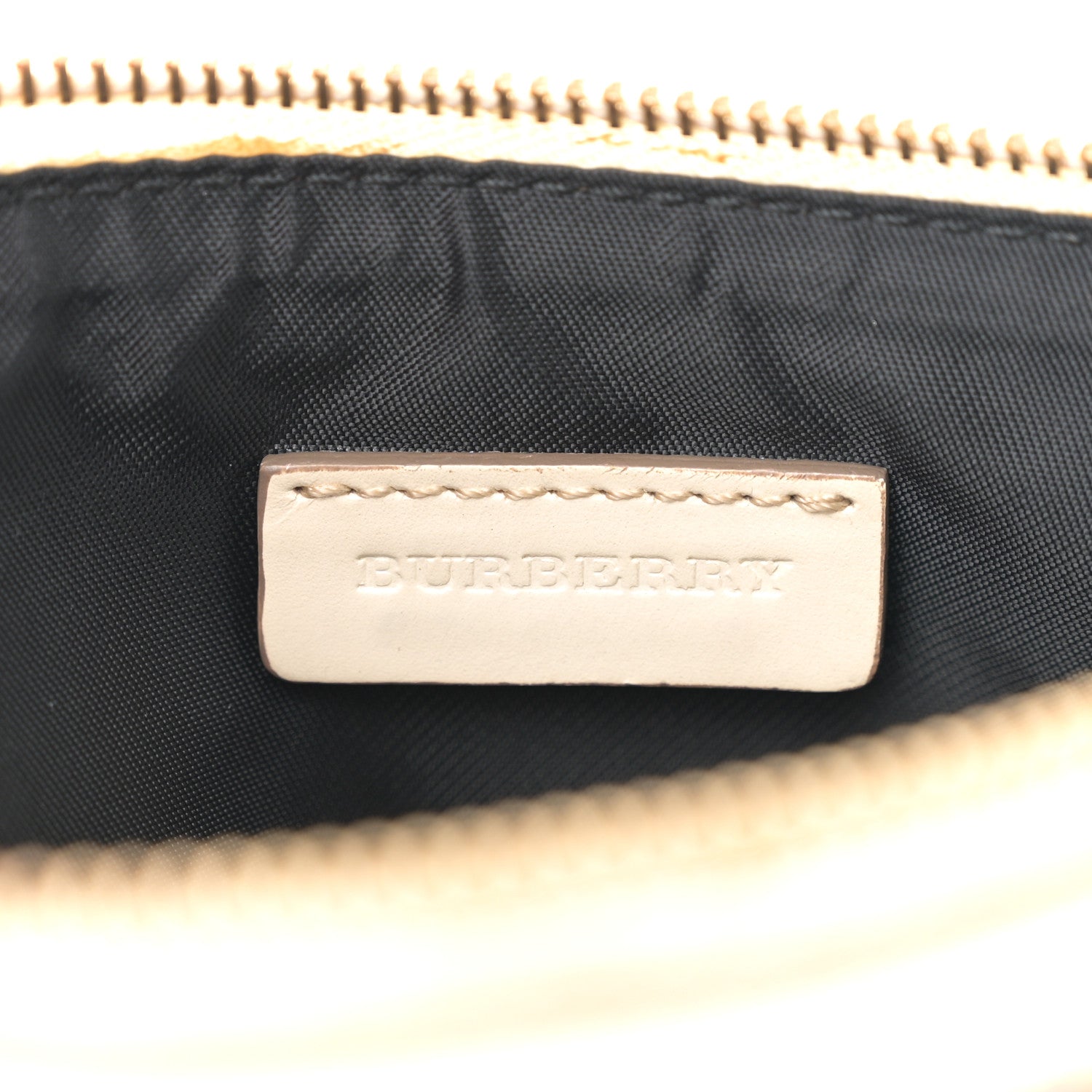 Burberry House Check Bridle Calfskin Peyton Crossbody White 6 of 12