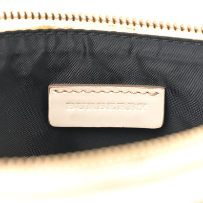 Burberry House Check Bridle Calfskin Peyton Crossbody White 6 of 12