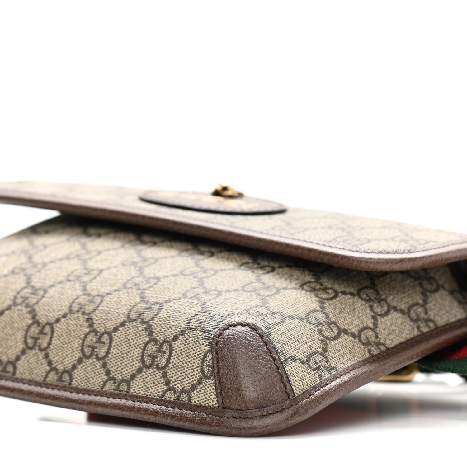 Gucci GG Supreme Monogram Neo Vintage Web Belt Bag Brown 10 of 10
