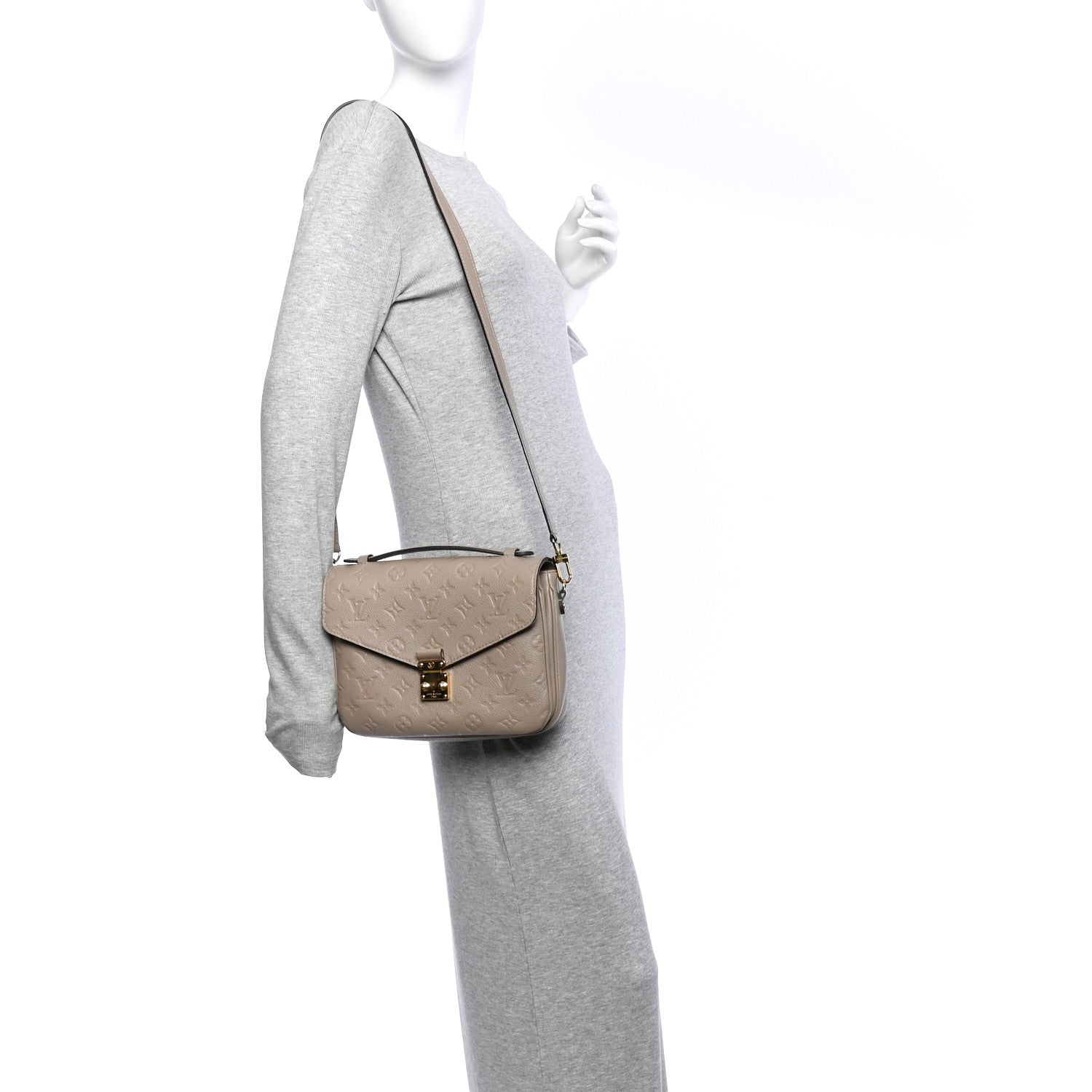 Louis Vuitton Empreinte Pochette Metis Tourterelle 2 of 11