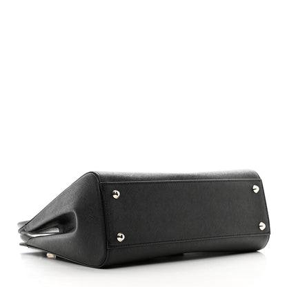 Burberry Derby Calfskin Top Handle Tote Black 4 of 10