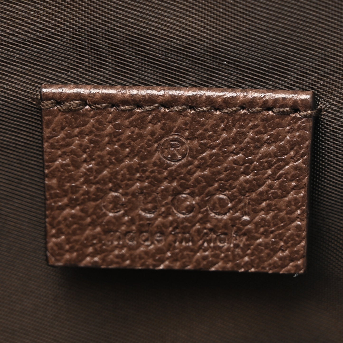 GG Supreme Monogram Textured Calfskin Web Medium Ophidia Cosmetic Case Beige Ebony New Acero