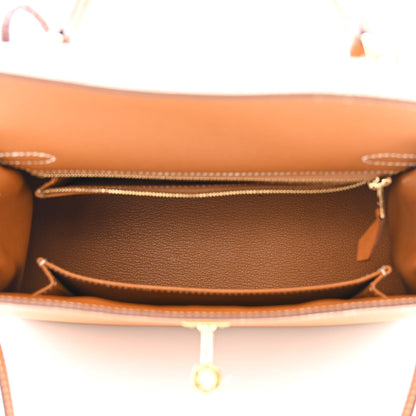 Hermes Epsom Kelly Sellier 25 Gold 5 of 12