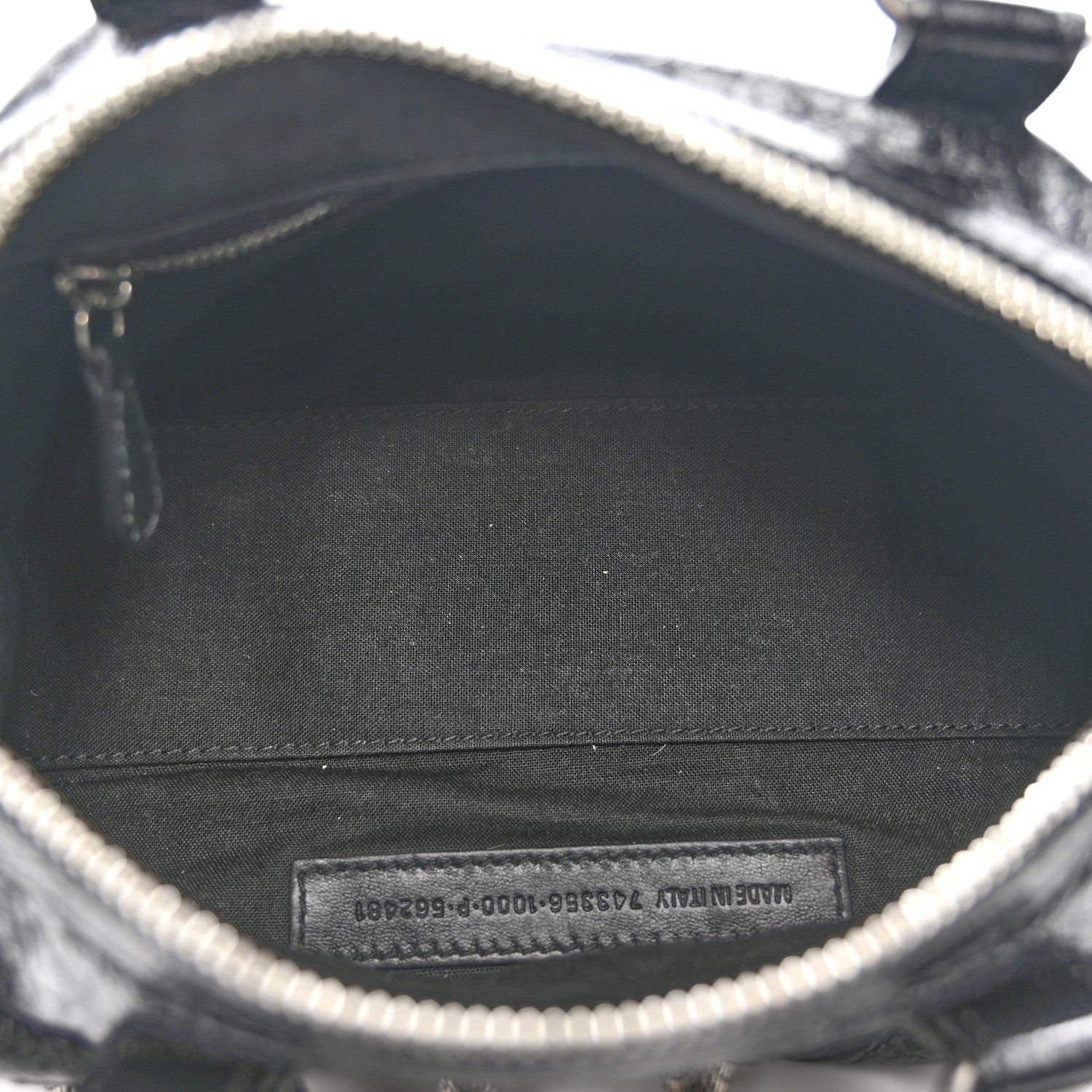 Balenciaga Agneau Arena Mini Le Cagole Duffle Crossbody Bag Black 6 of 14