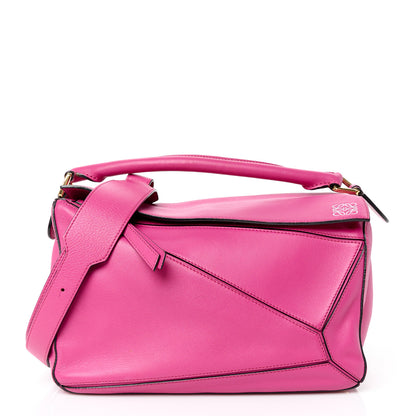 Loewe Calfskin Medium Puzzle Bag Fuchsia 1 of 11