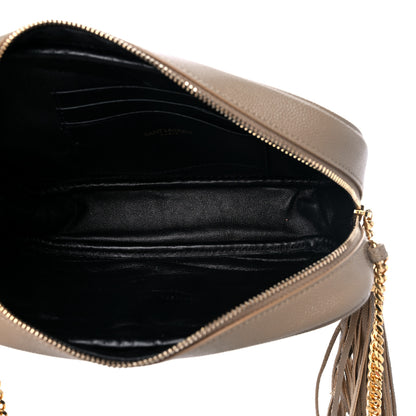 Saint Laurent Grain De Poudre Matelasse Monogram Mini Lou Camera Bag Dark Latte 5 of 10