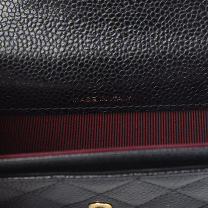 Chanel Caviar Quilted Flap Card Holder Black 7 of 8