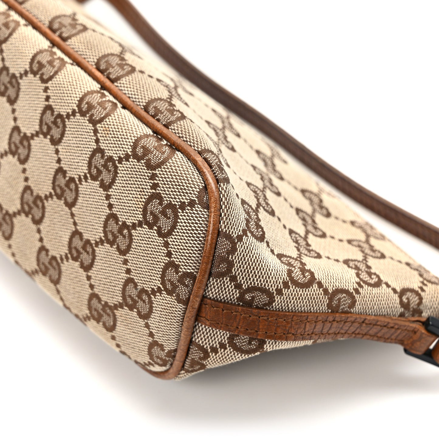Monogram Web Boat Pochette Brown