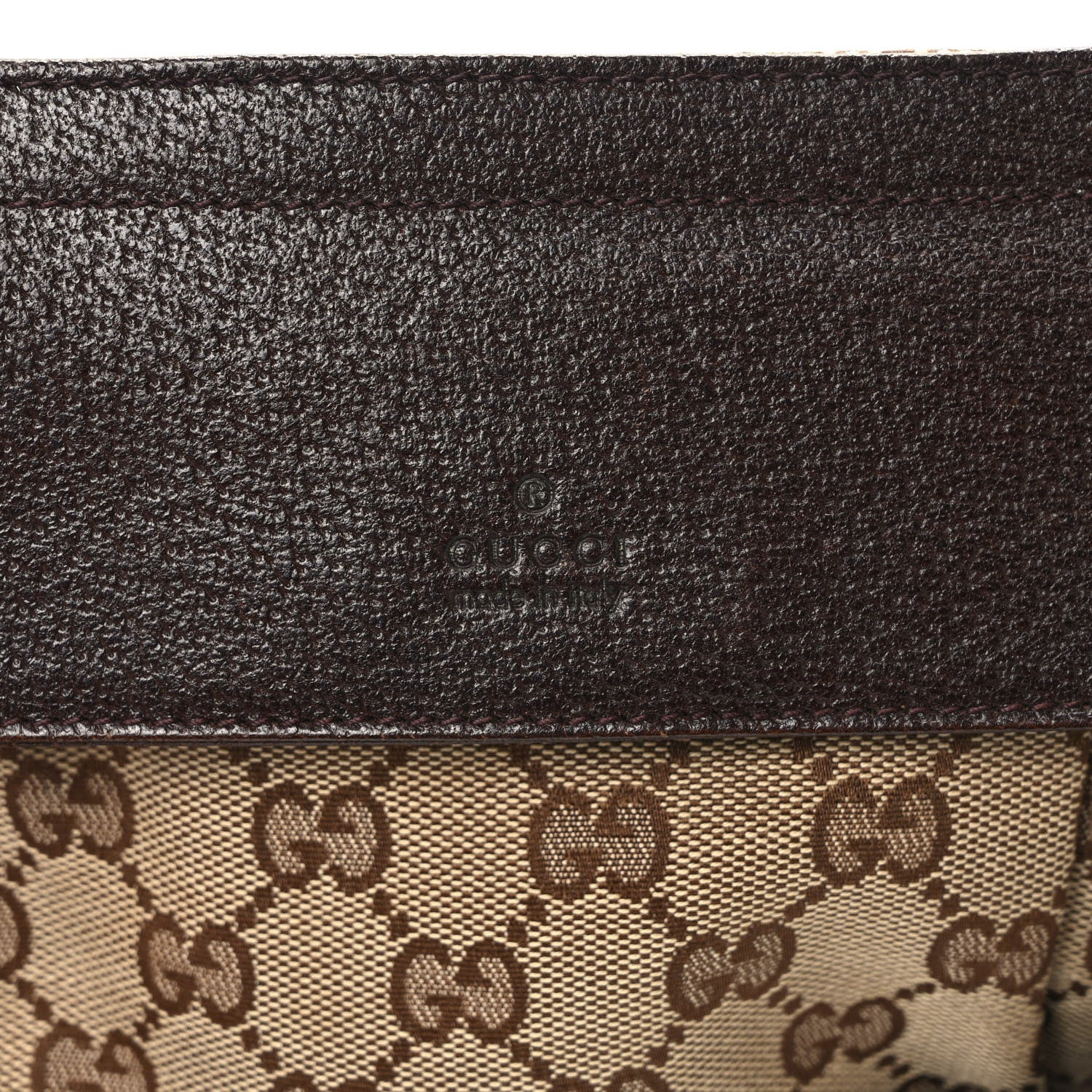 Gucci GG Monogram Double Pocket Belt Bag Dark Brown 7 of 9