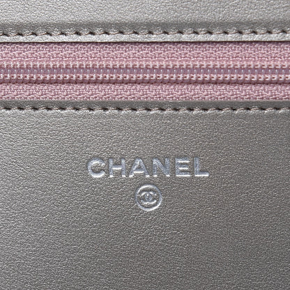 Chanel Metallic Caviar Quilted Boy Wallet On Chain WOC Copper 6 of 12