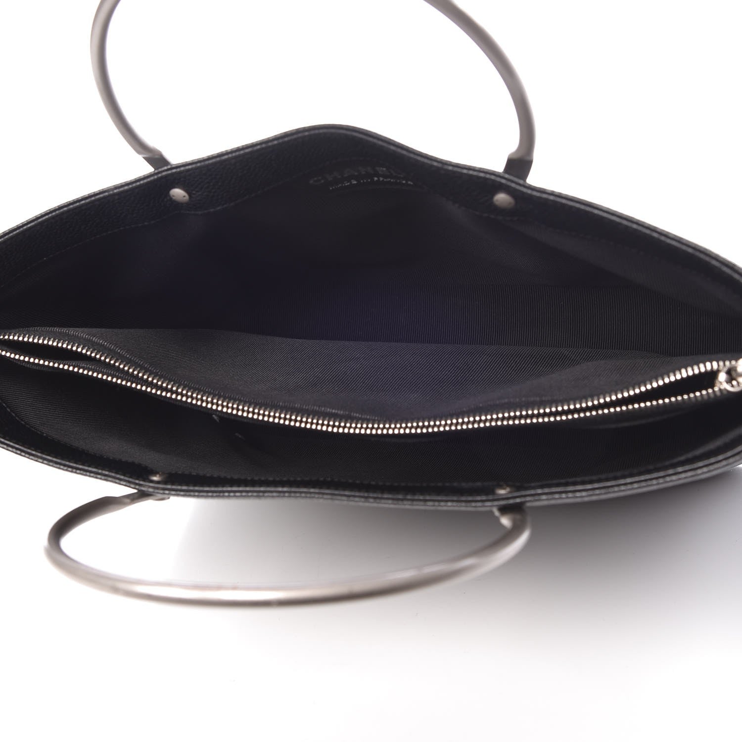Chanel Caviar Metal Handle Tote Black 5 of 13