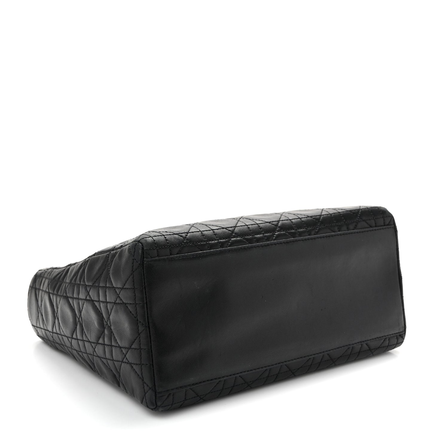 Lambskin Cannage Medium Lady Dior Black