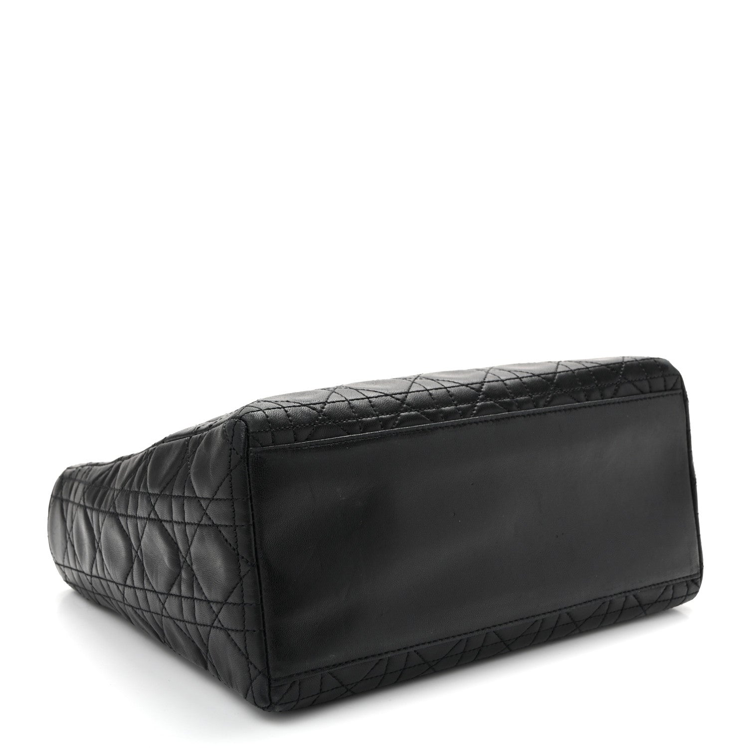 Christian Dior Lambskin Cannage Medium Lady Dior Black 3 of 10