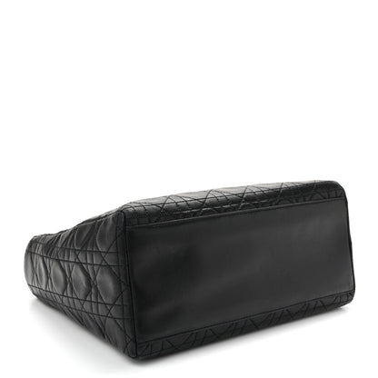 Christian Dior Lambskin Cannage Medium Lady Dior Black 3 of 10