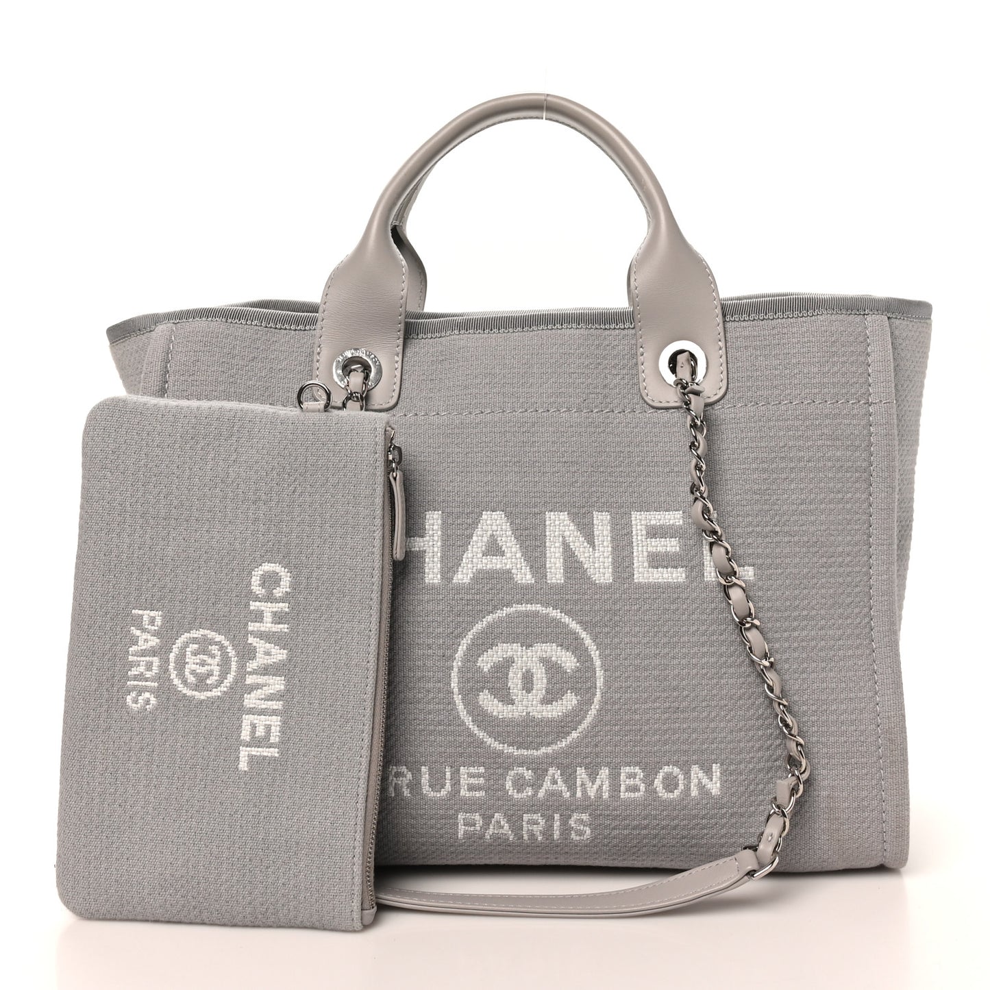 Mixed Fibers Small Deauville Tote Light Grey