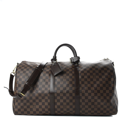Louis Vuitton Damier Ebene Keepall Bandouliere 55 1 of 8