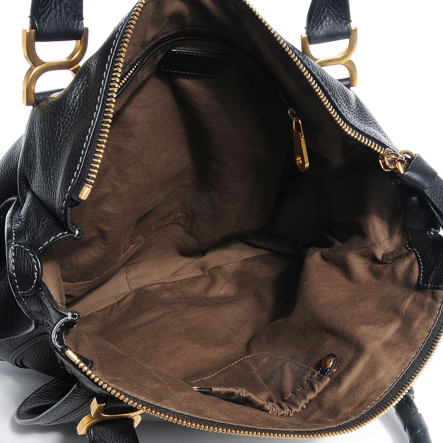 Chloe Calfskin Large Marcie Satchel Black 5 of 11