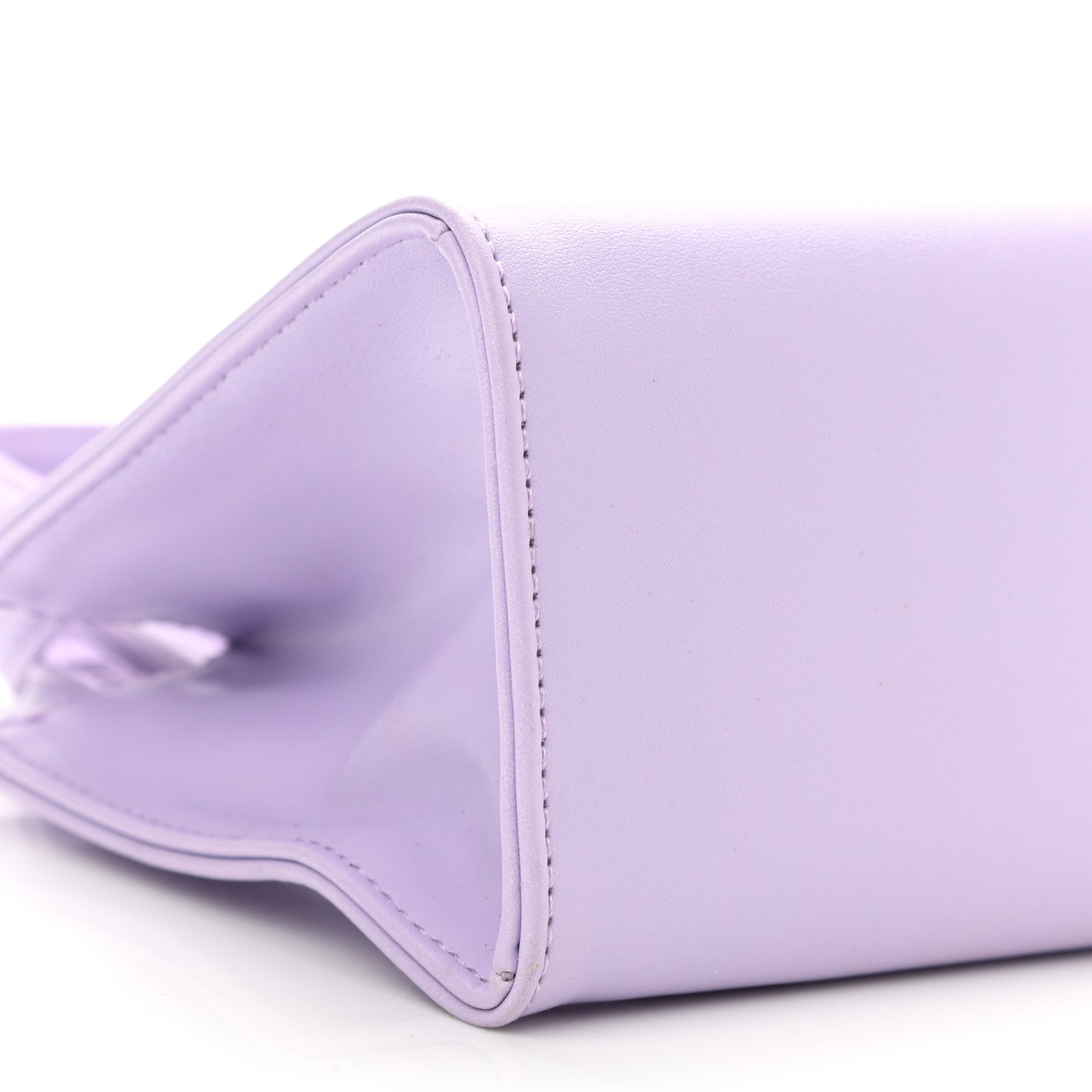 Vegan Leather Small Shopping Bag Lavender