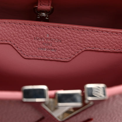 Louis Vuitton Taurillon Capucines BB Pink Dark Red 6 of 10