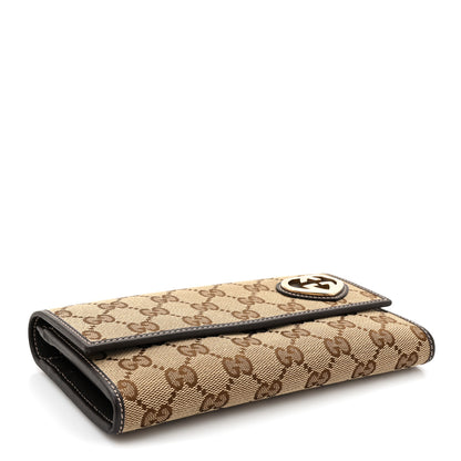 Gucci Monogram Lovely Heart Continental Wallet Brown 4 of 8