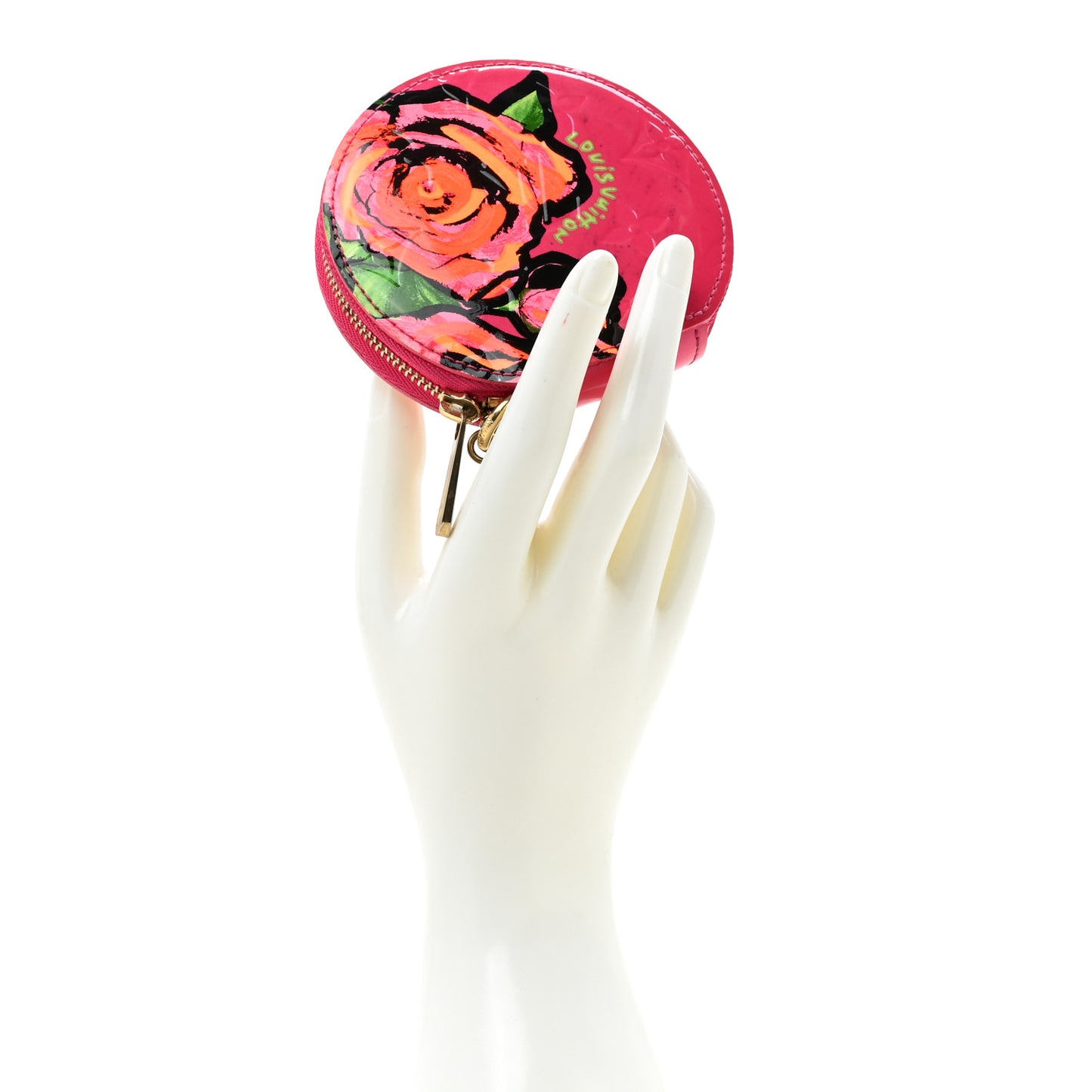 Vernis Roses Chapeau Coin Purse Rose Pop