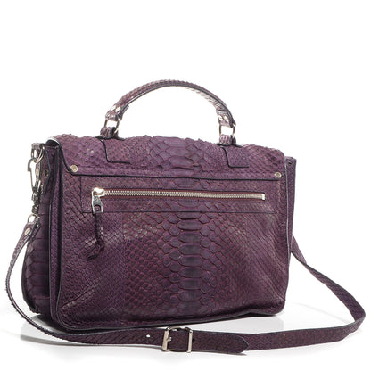 Proenza Schouler Python Medium PS1 Satchel Purple 8 of 15